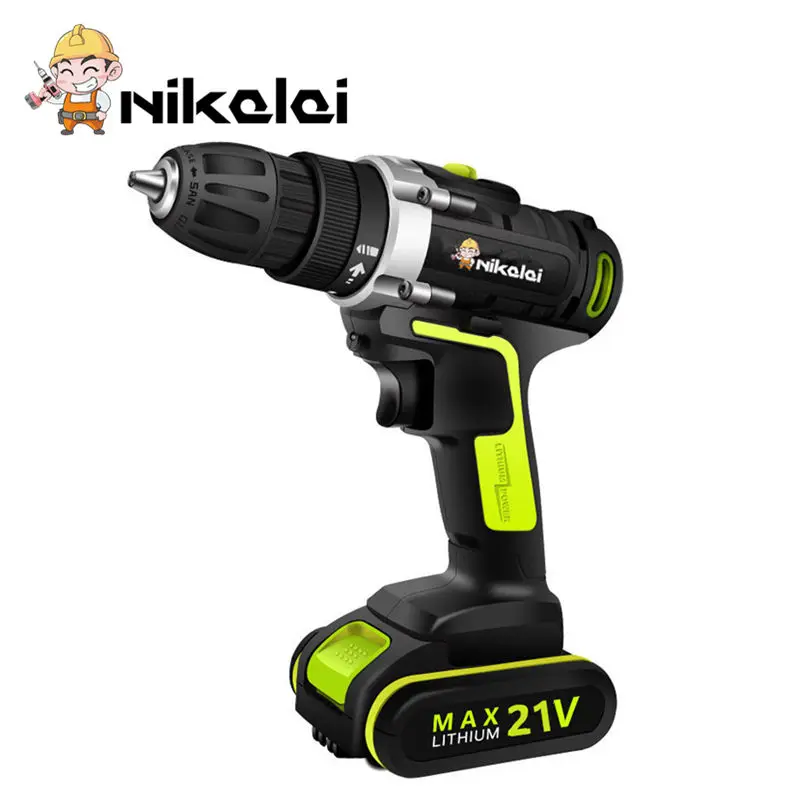 

21V lithium battery drill electric Drill Cordless Drill electric drilling Screwdriver Mini electric screwdriver power tools