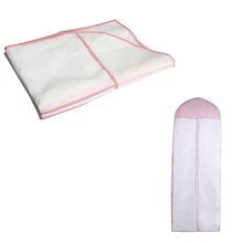 Профессиональное свадебное платье не плетеное акриловое волокно ткани платье очень большое с хранения чехол для защиты от пыли висящий мешочек