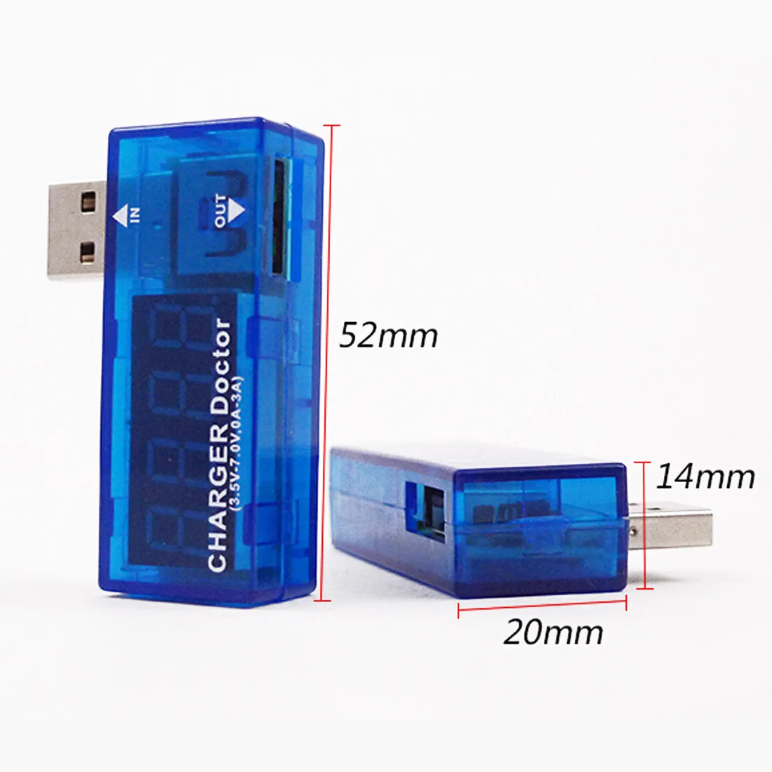 Электронный цифровой USB Мобильный измеритель напряжения зарядка ток тестер мини