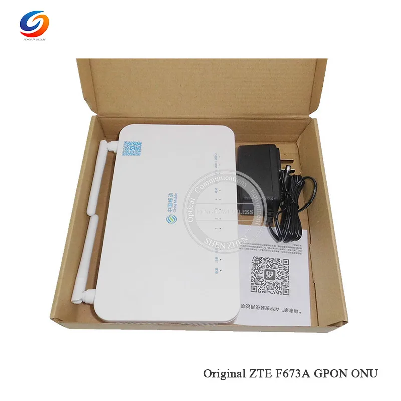 50 шт. Оригинал ZTE F673A V2 GPON ONU 4GE + 1Tel USB Wifi такая же функция как F660 F623 ONT доставка в