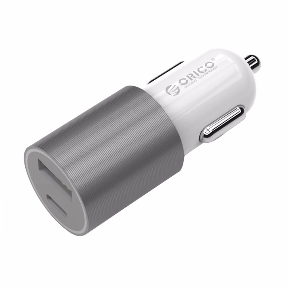 12W Portable Usb Ports Car Phone Charger Type C Cigarette Lighter