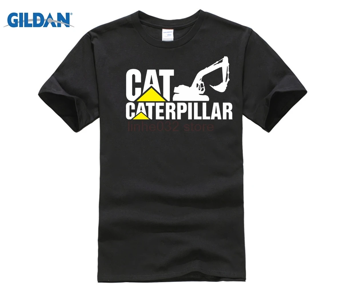 Caterpillar Logo manga corta de hombres camisa tamaño S 4Xl|Camisetas| - AliExpress