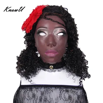 

KnowU Silicone Realistic Mask Female Halloween Headwear trans Crossdressers masque de silicone силиконовая маска трансвестит