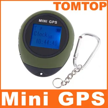 

Portable Mini GPS Keychain Handheld Navigation USB Rechargeable Locator Tracker with Compass For Outdoor Travel Climbing