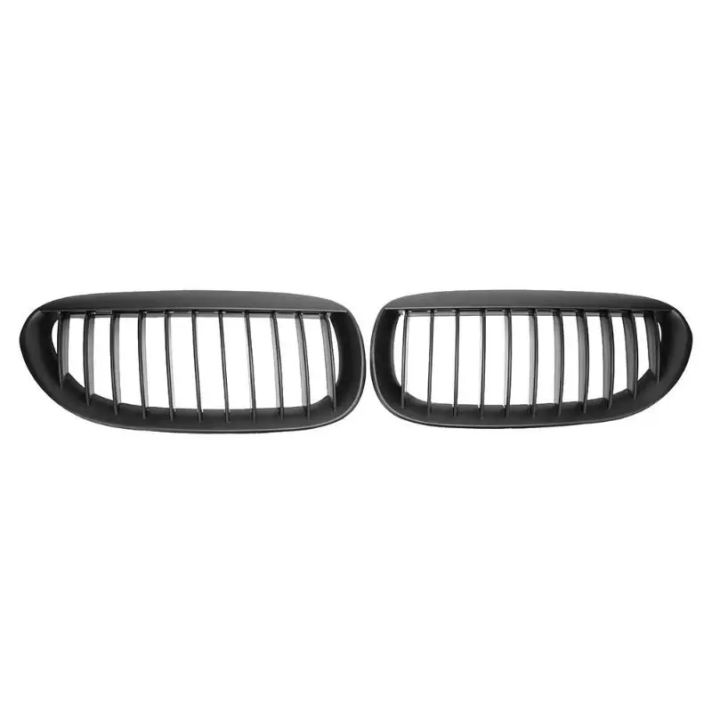 

2pcs Matte Black Front Kidney Grilles for BMW 6 Series E63 E64 2005-2010