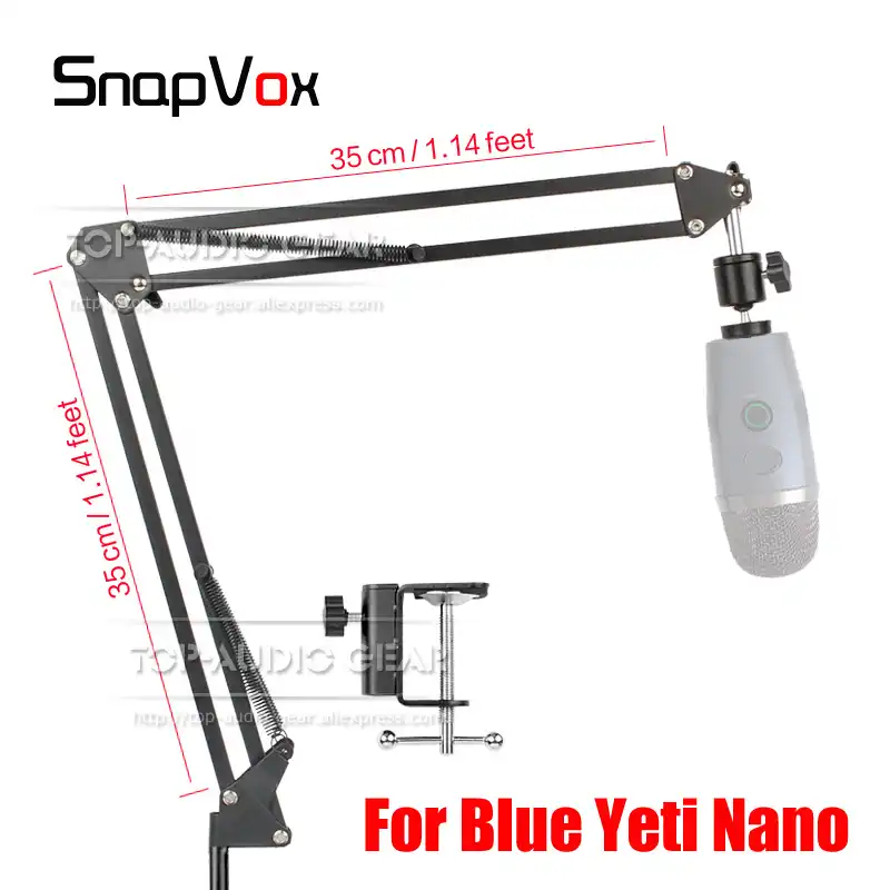 Desktop Suspension Scissor Arm Stand For Blue Yeti Nano Table Desk