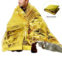 Наружное водонепроницаемое аварийное одеяло Фольга тепловой первой помощи походный Кемпинг Аварийный коврик спасательное одеяло для выживания
