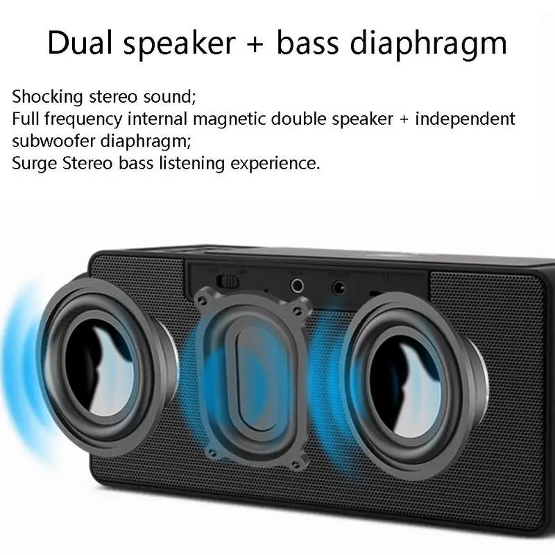 Проекционные цифровые часы с беспроводной зарядкой Bluetooth динамик светодиодный
