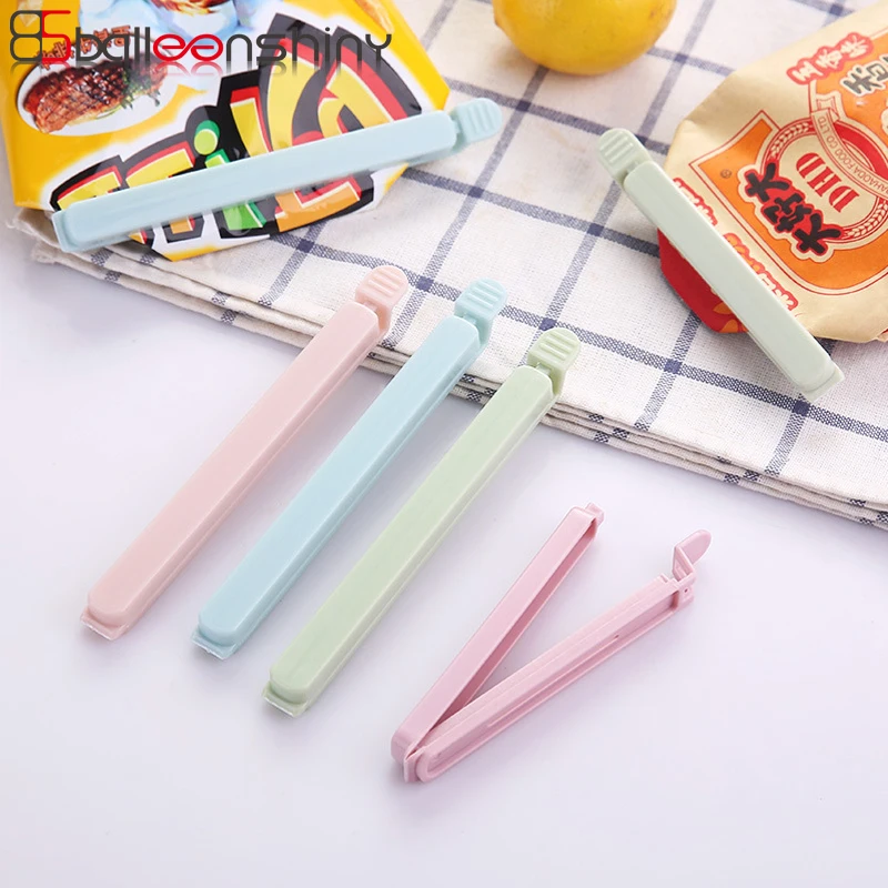 

BalleenShiny Plastic 5pcs/set Bag Clips Snack Bags Food Preservation Sealing Clamp Kitchen Condiment Pocket Sealed Holders Tool