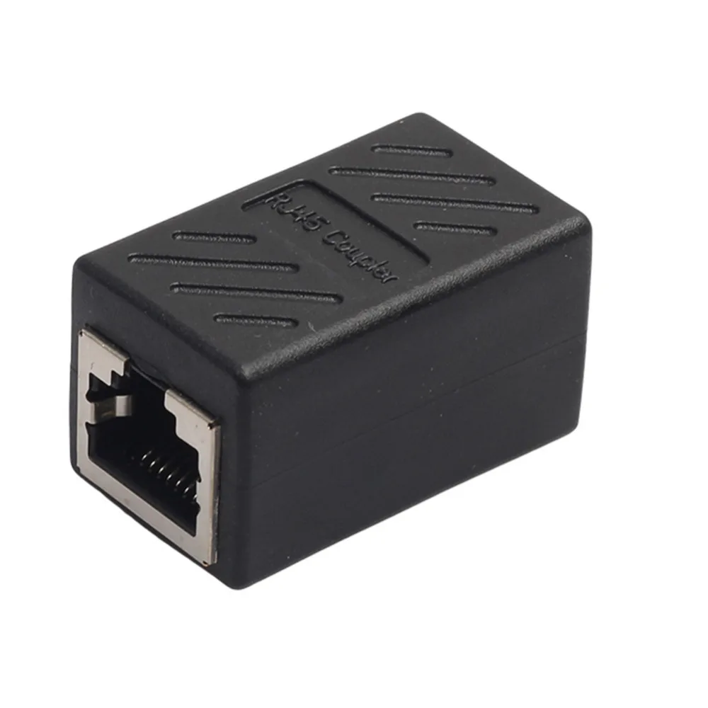 

1/2Pcs RJ45 Internet Ethernet Cable LAN Port 1 Splitter Connector Adapter Extender 43mm * 25mm * 23mm
