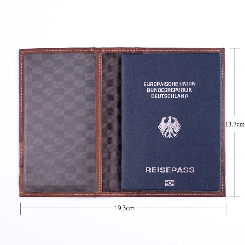 Real Leather Passport Cover Travel for Passport Holder