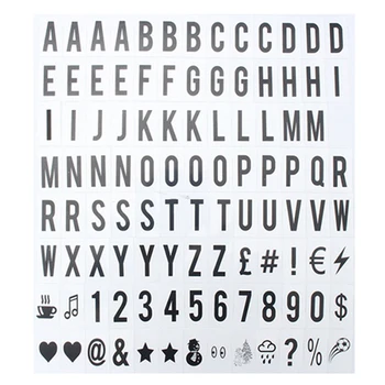 

75/90/104 pcs Cinema Lightbox Letters Numbers Symbol for A4 Advertising Night LED Light Box DIY Signs Wedding Party Words