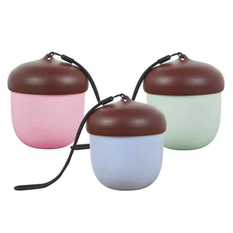 

Creative Pine Cone Tea Cup With 320ML Plastic Student Office Portable Tea Grid Layered Handle Green Household For Products