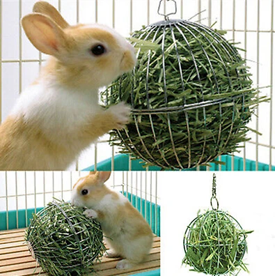 

Funny Safe Sphere Feed Dispense Exercise Hanging Hay Ball Guinea Pig Hamster Rabbit Playing Pet Toy