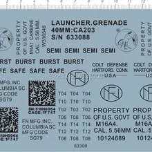 Супер деталь до mk16 mk16a4 m4 маркировки модель комплект водная горка наклейка