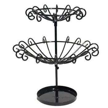 

1 Pc Hanging Antique Iron Tree 2-Tier Jewelry Holder Display Rack Organizer Stand Tower for Bracelet Necklace Earring