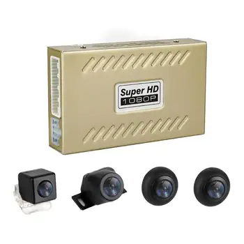 Universal 360 Degree Bird View Panorama System 4 Cameras 1080P Night Vision Car DVR Recorder Rear View DVRDash Camera