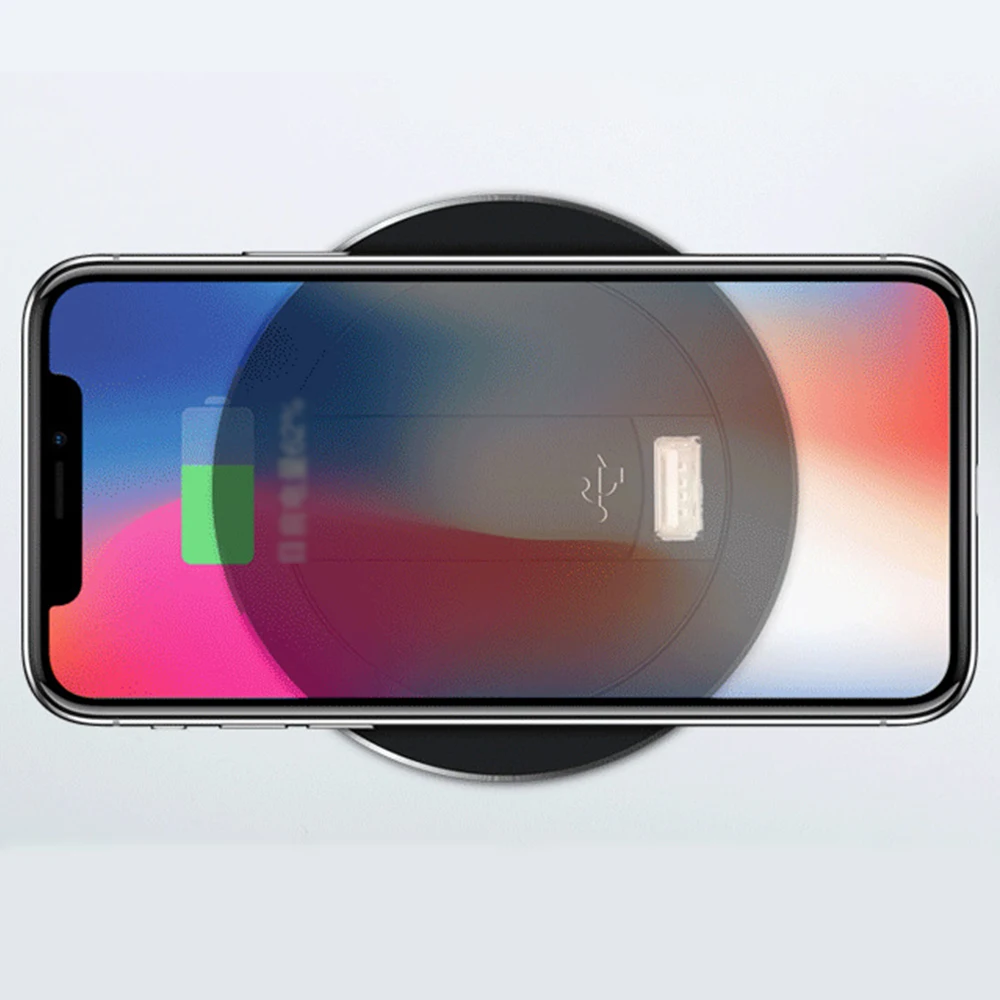 Embed Desktop Fast Wireless Charger Furniture Office Table Desk Mounted Quick Charging Embedded For IPhone X XS Max Samsung S9 8