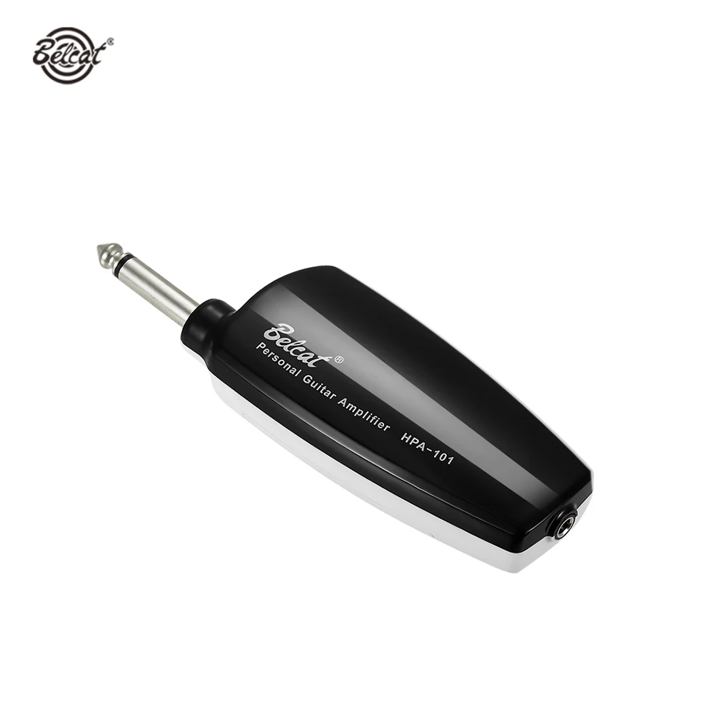 Belcat HPA 101 Portable Guitar Headphone Amplifier Amp 1 4 Inch Plug 3 5mm Headphone Jack with Clean Distortion Effects