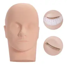 1pc Massage Training Eyelashes Grafted Mannequin Head Makeup Practice Model Fake Mannequin Training Head Model 1pc Massage Training Eyelashes Grafted Mannequin Head Makeup Practice Model Fake Mannequin Training Head Model