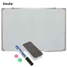 Магнитная доска Kicute 600x900 мм, Двусторонняя доска для письма с ручкой, кнопки на магнитах для офиса и школы