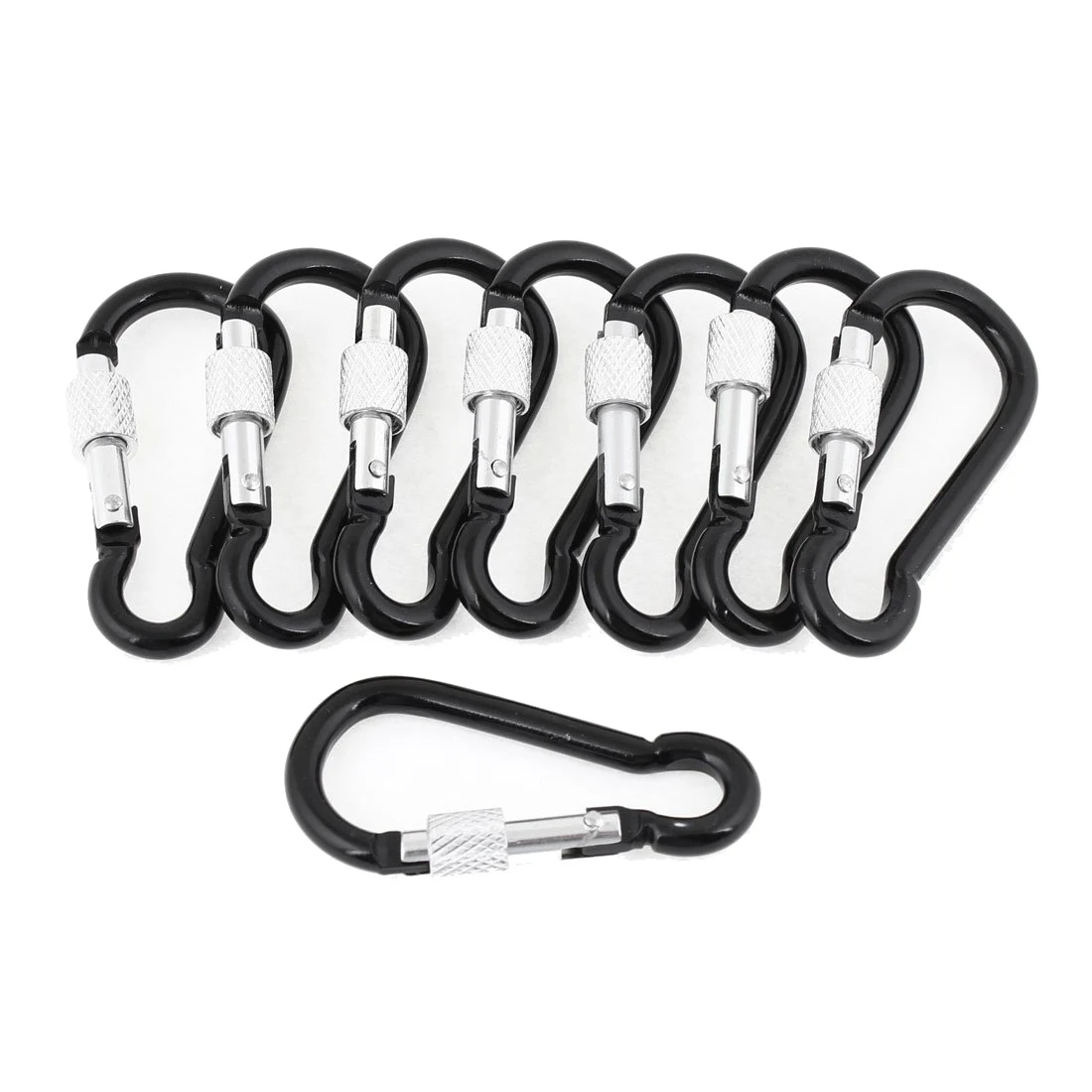 8 aluminum alloy spring, locking hooks, black packin Outdoor Tools