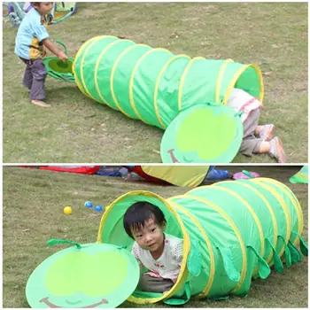

Infant Toddler Children Crawling Tunnel Caterpillar Shape Crawling Tent Indoor Outdoor Play Game Tents Toys Tube Baby Care Gift