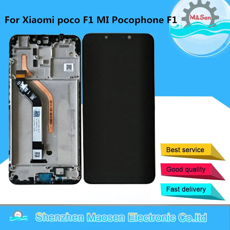 Оригинальный Новый ЖК экран M &amp Sen 6 18 &quotдля Xiaomi Poco F1 Mi MI Pocophone сенсорный