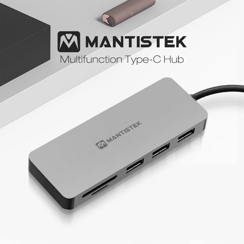 Usb-хаб MantisTek H3 7-в-одном Тип с разъемами типа C и USB 3,0 4K Дисплей PD зарядки usb-хаб TF SD кард-ридер слот Тип-C PD зарядки DP-ATL режим