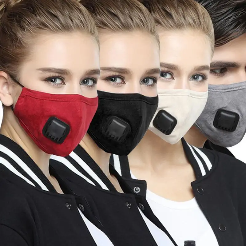 

Anti Fog Mask Dust-Proof Riding Prevent Cold PM2.5 - Men And Women Winter Warm Activated Carbon Filter Breathing Valve
