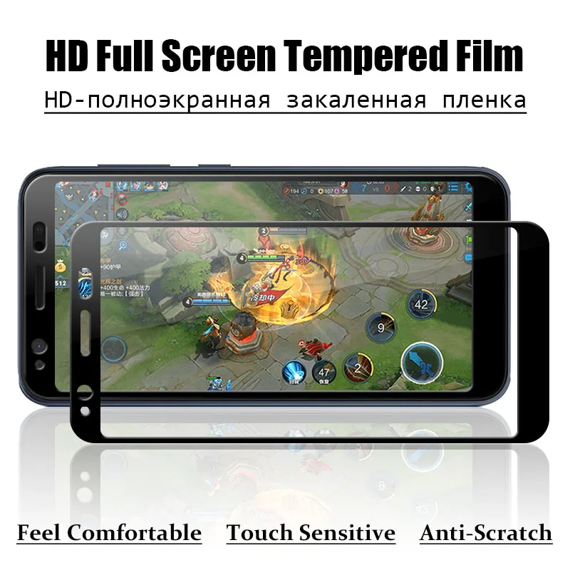 2.5D полное покрытие закаленное Стекло для Asus Zenfone Live L1 ZA550KL Экран защитная плёнка
