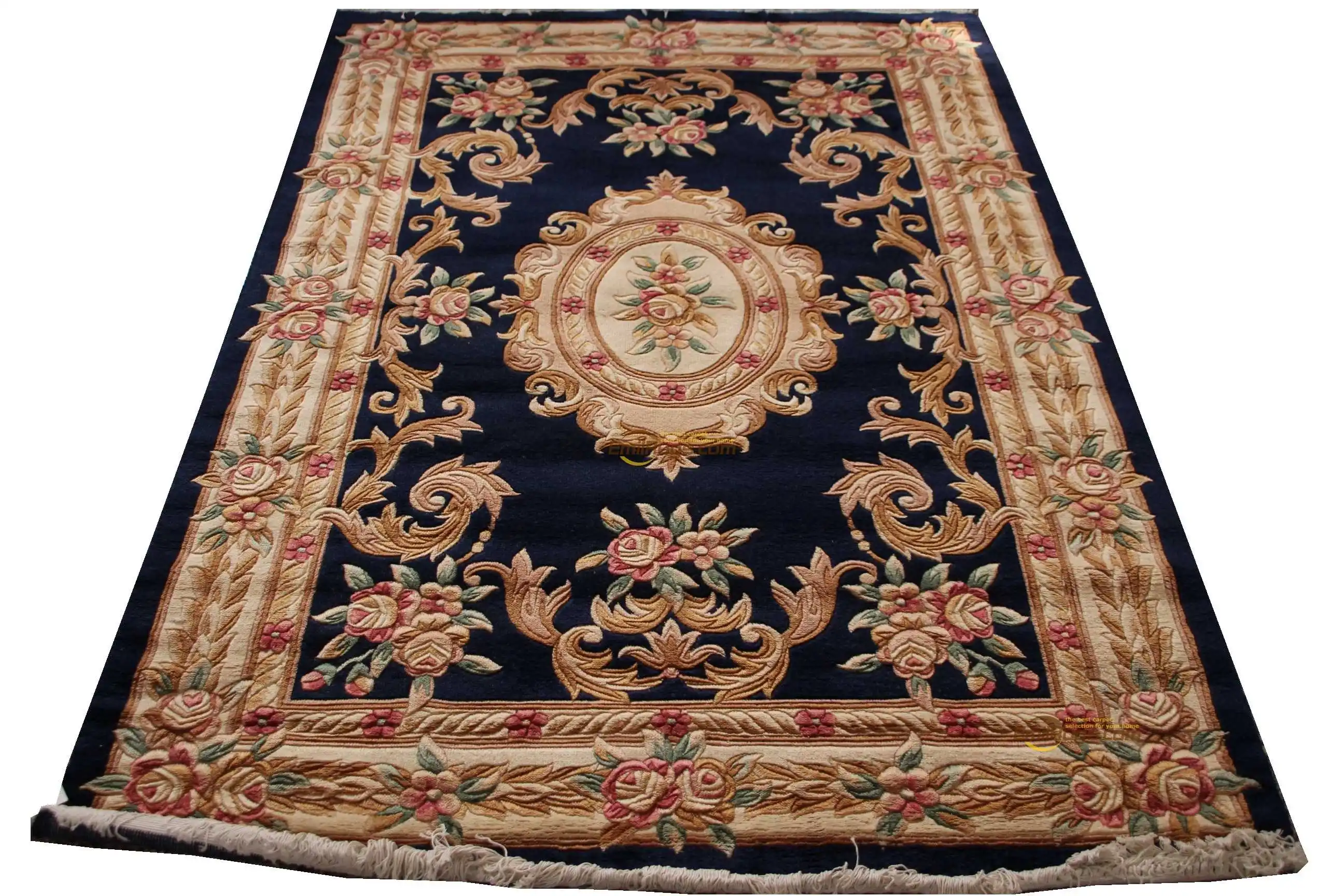 

Hand Made French Savonnerie Needlepoint Wool Rug Mandala Home Decoration Carpet Rectangular Carpet Large Carpet