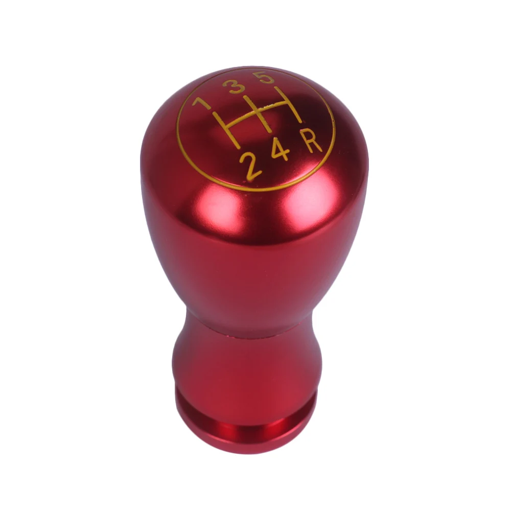 Red 5 Speed Universal Car Manual Gear Shift Knob Stick Shifter Head