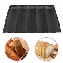 Casseroles à pain en Silicone de 12 pouces plateaux de cuisson 5 pains Baguette moule pains boulanger Baguette poêle antiadhésive moule de cuisson ustensiles de cuisson