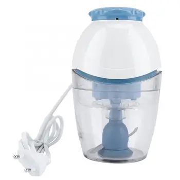 

Household Small Meat Grinder Food Processor Meat Mincer White+Blue EU Plug 220-240V Tool
