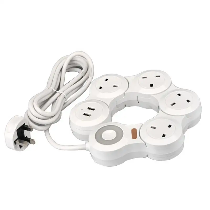 

Foldable Rotary Socket Arrangement nterpolation with Safe Protective Cover USB Charging Interface Fast Charge Bendable Socket