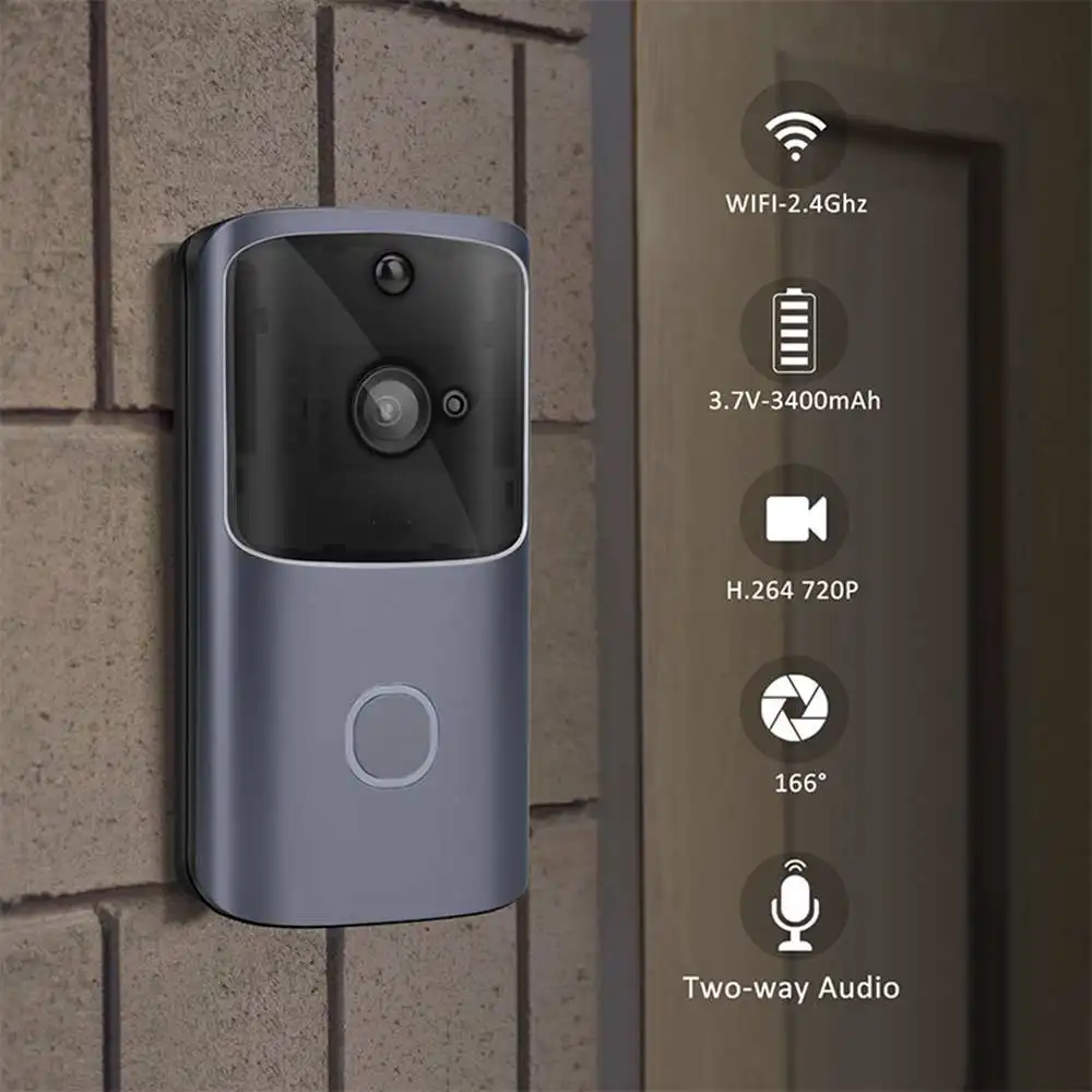 

Bakeey Audio Smart Video Doorbell Alarm Chat Rainproof Photograph Video Smart Home Available For Android For Ios For Ipad