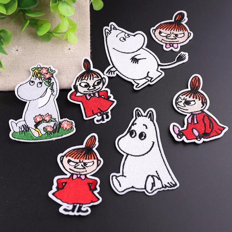 

PGY 1PCS Autumn Children Costume Hippopotamus series Decoration Cloth Ironing Animal Girl Patches Accessories Free Shipping