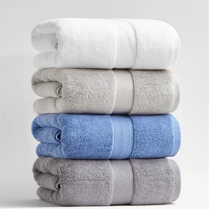 

80*160cm Luxury Thickened cotton Bath Towels for Adults beach towel bathroom Extra Large Sauna for home Sheets Towels