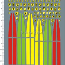 Детализация до 1/24 масштаб спортивный гоночный автомобиль разметка тела модель комплект водная горка наклейка