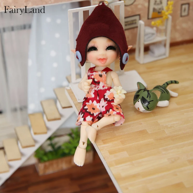 Realpuki Sira BJD Dolls 1/13 Long Ears Smile Fun Unique Quirky High Quality Toy For Girls Best Gifts FL Fairyland