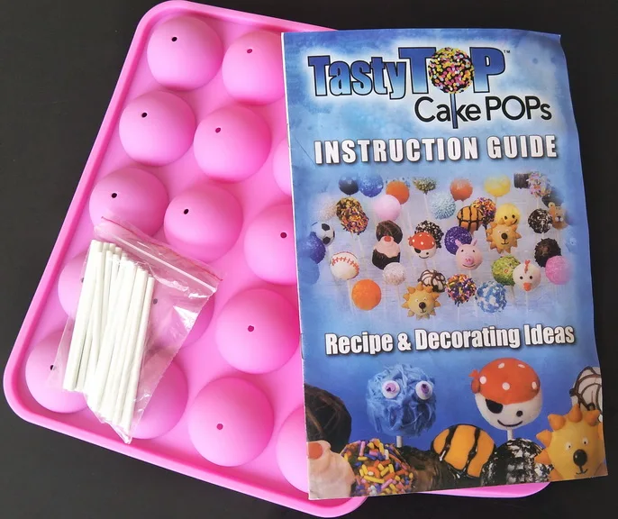 

1Pc TOPINCN Pink Eco-friendly Silicone Round Ball Shape Lollipop Pop Party Cake Cookie Candy Chocolate Maker Baking Tool Tray