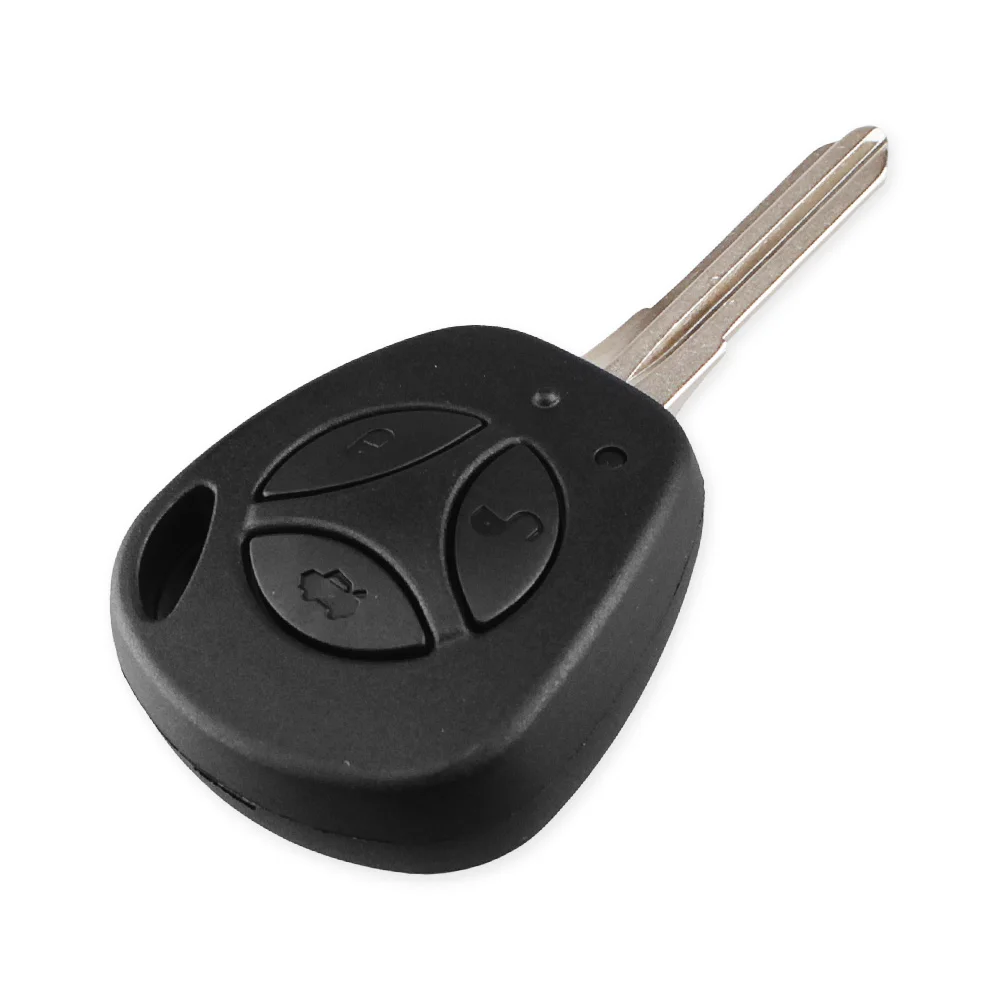 Dandkey 3 кнопки Замена ключа автомобиля оболочка для Lada Vesta Granta Priora Kalina Uncut авто пустой дистанционный чехол для ключа крышка Fob