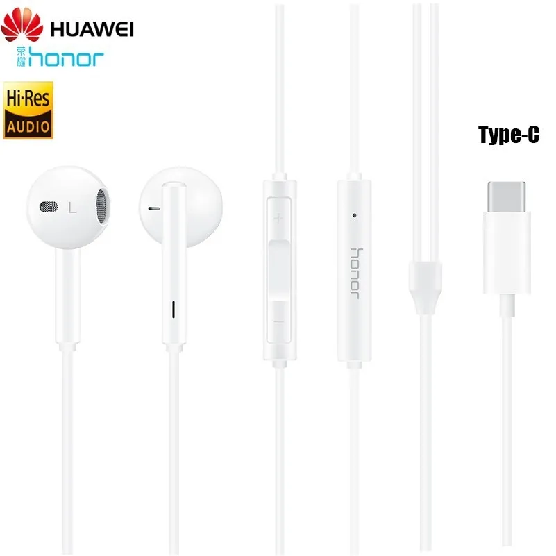

Huawei Honor AM33 Headset Usb Type C Port In-ear Earphone With Remote Mic Wire Control For Honor 9 HUAWEI Mate 10 20 Pro P20 Pro