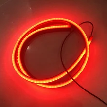 

100cm Dynamic Streamer Car LED Light Warning Lamp Flexible Strips Rear Bar Driving Light Scanning Flowing Light Bar