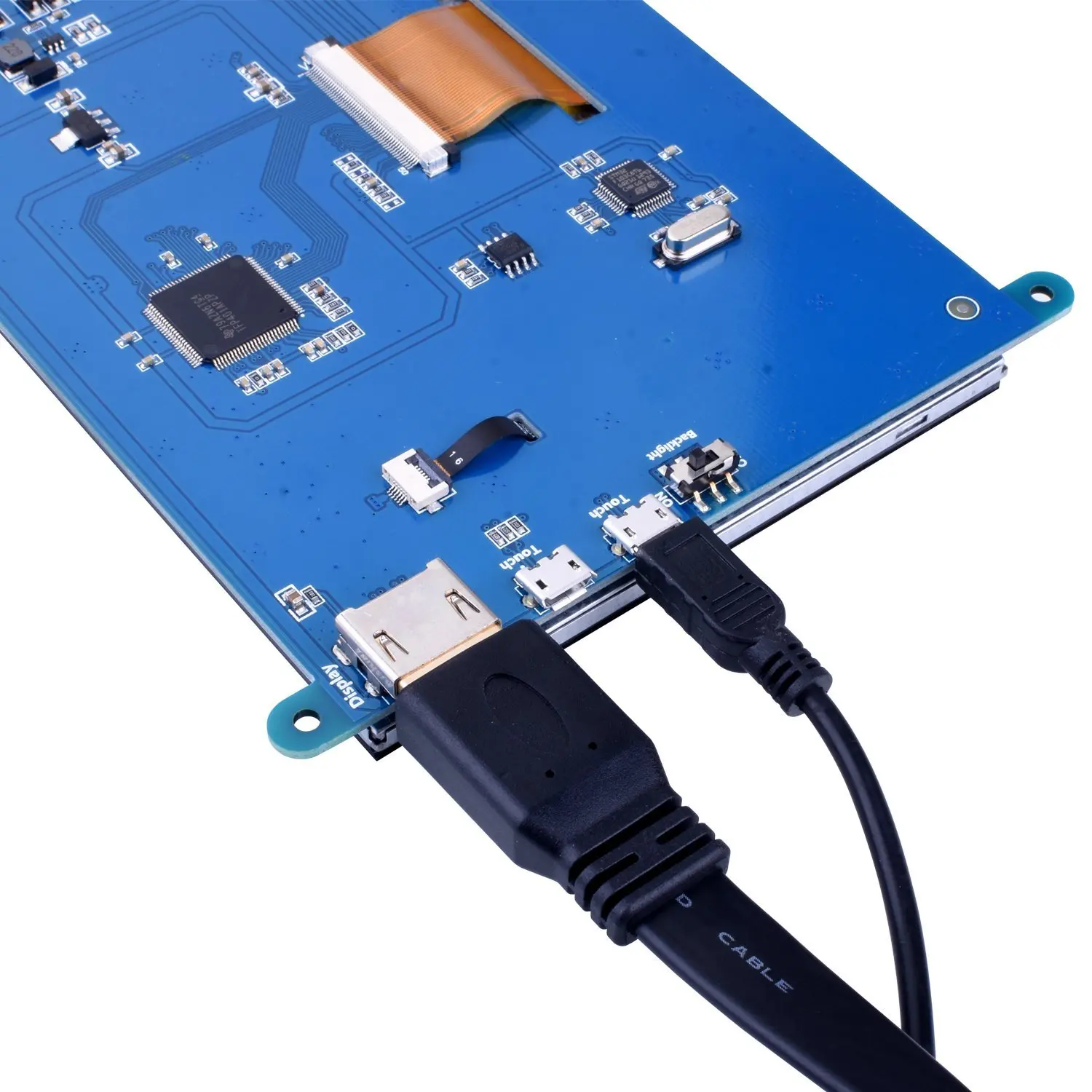 7 дюймовый емкостный сенсорный экран TFT LCD дисплей HDMI модуль 800x480 для Raspberry Pi 3 2