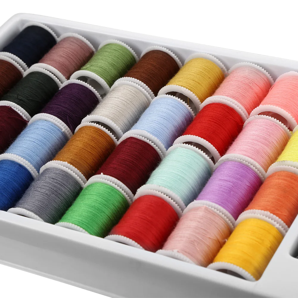 

New 53pcs Assorted Colors Sewing Thread Spools Storage Organizer Holder DIY Apparel Needlework Storage Machine Sewing Tools