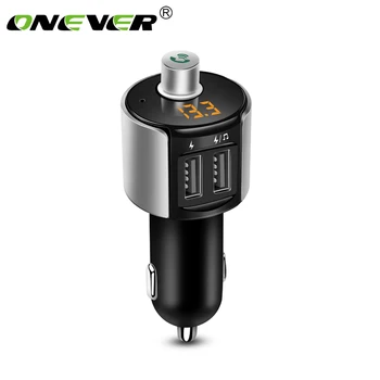 

Onever FM Transmitter Wireless Bluetooth Car Modulator Car Radio Adapter MP3 Player 3.4A Dual USB Charger Handsfree Car Kit