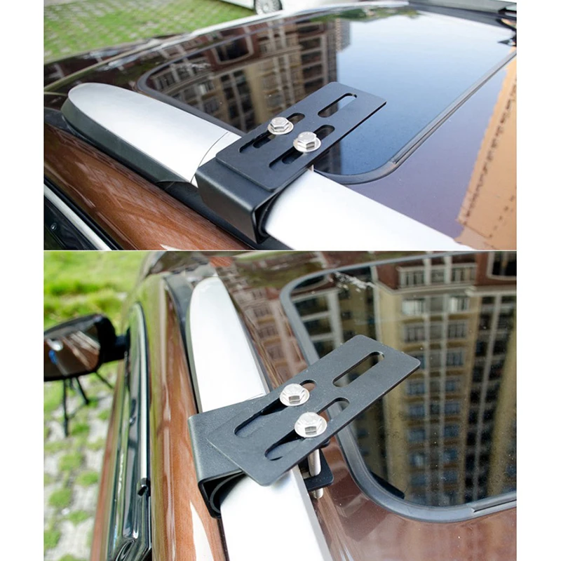 

2X 2-2.7 Car Roof Rack Mount Bracket Clamps For LED Work Light Bar Holder Set