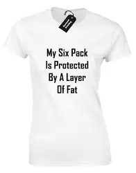 Мой шесть пакет защищен слои футболка Забавный Юмор топ с принтом еды Прохладный повседневное гордость для мужчин унисекс Мода